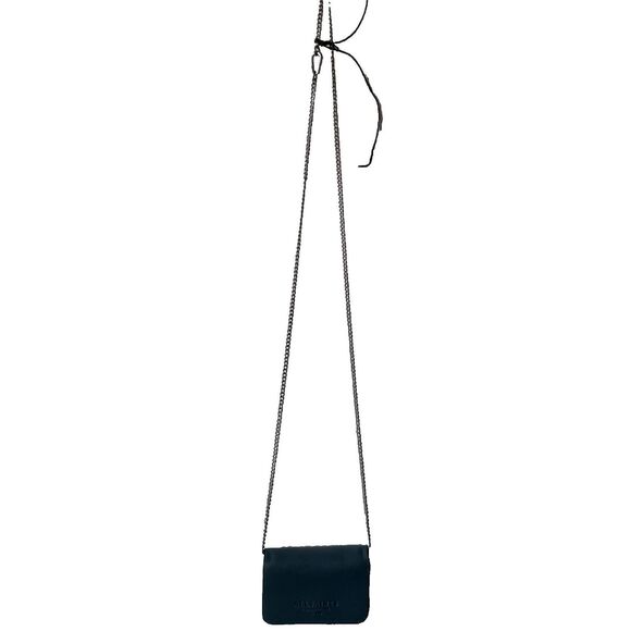 ALLSAINTS The Honore Leather Cardholder Crossbody In Steel Blue - Picture 6 of 8